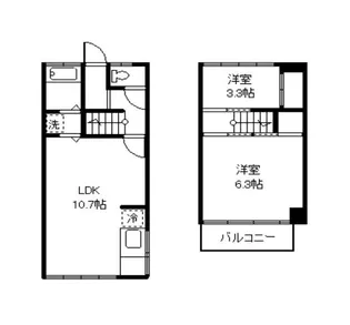 八千代台団地9号棟の間取り