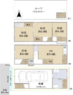 大阪府大阪市生野区田島2【一戸建】の間取り
