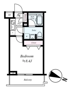 プレール・ドゥーク志村三丁目【2階】の間取り
