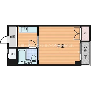 リバーサイドコロル天神橋【5階】の間取り