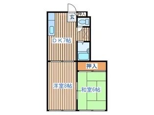 コーポワコー【1階】の間取り