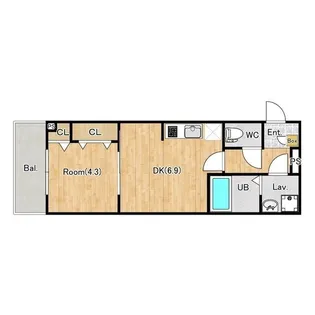 (仮称)ジーメゾン中葛西【1階】の間取り