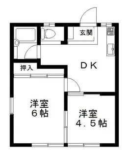 みかどハイツ【2階】の間取り