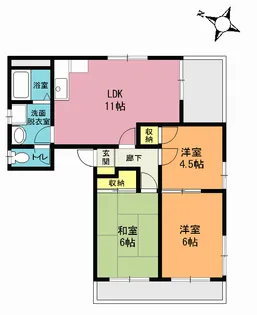 カネヤビル【2階】の間取り