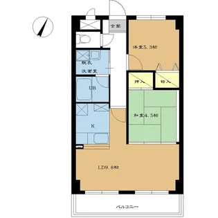 パストラルふじみ野【2階】の間取り