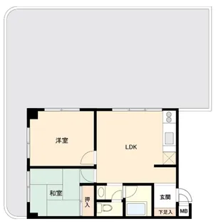 大倉山キャッスル美研【4階】の間取り