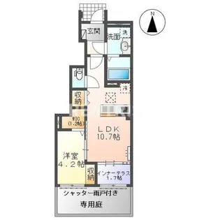 今伊勢町宮後字芝野新築アパート【1階】の間取り