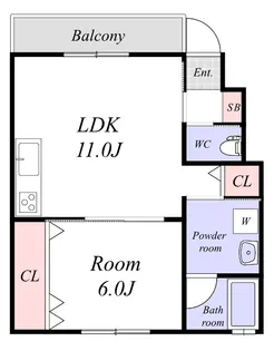 モンタージュ垂水【2階】の間取り