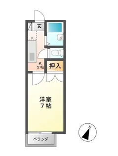 LIBERTY KUNIE II【2階】の間取り