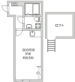 ハローハイツ新堀【3階】の間取り