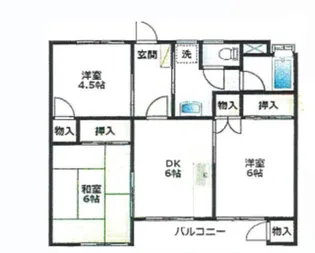 大和コーポ【1階】の間取り