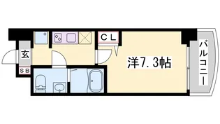 セレニテ神戸プリエ【6階】の間取り