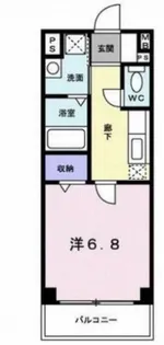 ウエストコート西山【1階】の間取り