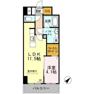 アルカーサル大道【5階】の間取り