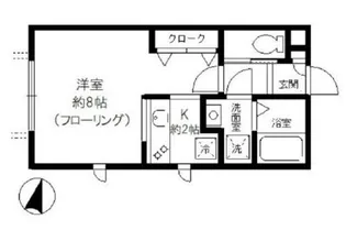 カーサスワB【1階】の間取り