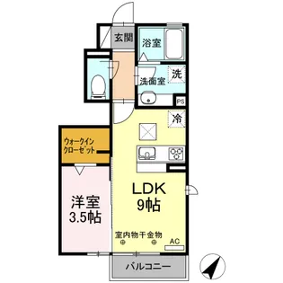 エモシオン【1階】の間取り