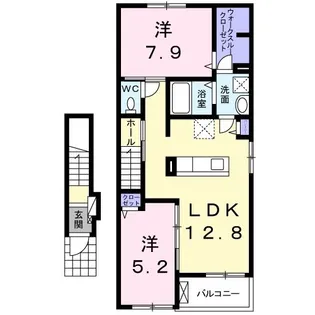 アルカン シェル II【2階】の間取り