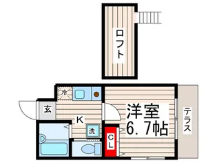ウィル新江古田【1階】の間取り