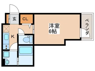フォンテーヌ久我山【1階】の間取り
