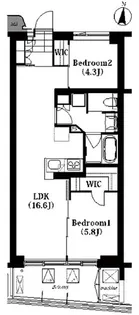 代々木参宮橋テラス【3階】の間取り
