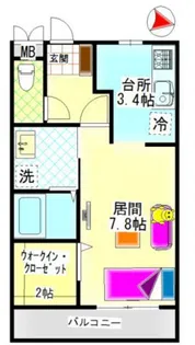 ウィステリアB【2階】の間取り