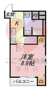フジパレス堺石津川サウス【1階】の間取り