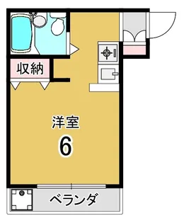 サンハイツ浅野【1階】の間取り