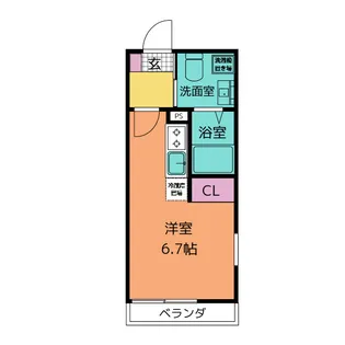 エムズ堀ノ内【3階】の間取り