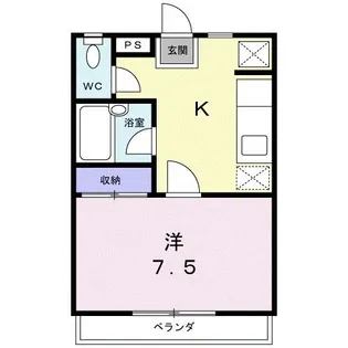 クレストハイツ184【2階】の間取り