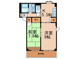 シャルマン岩屋【2階】の間取り