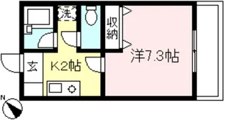 ベルドールA【1階】の間取り