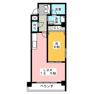 タカマツレジデンス鶴舞公園【8階】の間取り