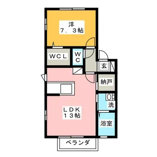 メイユール【1階】の間取り