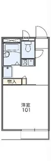 レオパレスセジュール【1階】の間取り