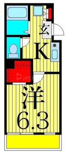 ルネコート高砂WEST A棟【2階】の間取り