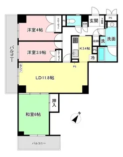 ベルフォーレ新百合ヶ丘【2階】の間取り