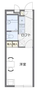 レオパレススリザリン【2階】の間取り