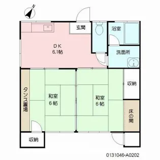 コーポサンライズ【2階】の間取り
