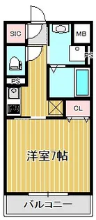 アガトス武蔵小杉【1階】の間取り