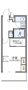 レオパレス辻薬師【2階】の間取り