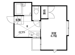 オーレリアン【1階】の間取り