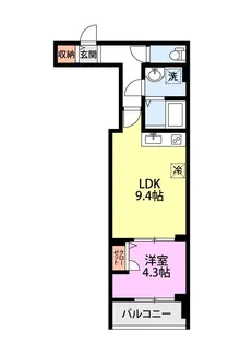 ラ・コリーヌ 藤【3階】の間取り