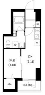 WHARF駒込【2階】の間取り