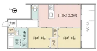 (シニア限定)ヘーベルヴィレッジ杉並井草【2階】の間取り