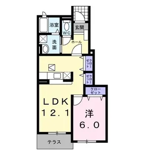 フォレステージII【1階】の間取り