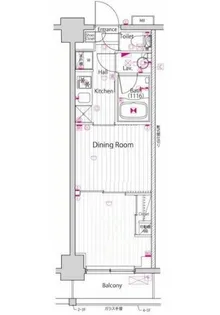 ガーラ・パークサイド亀戸【2階】の間取り