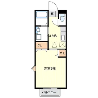 サンフローラI【1階】の間取り
