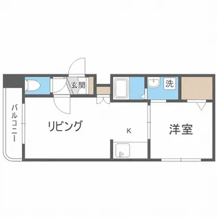 グランメール本郷通6A【2階】の間取り
