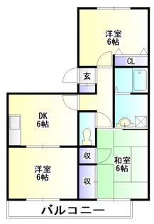 ダイヤモンドヘッド【1階】の間取り