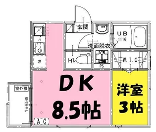 Astro Residence 西大宮【2階】の間取り